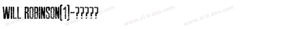 Will Robinson(1)字体转换